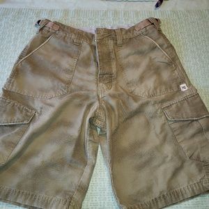 DC Olive Green Cargo Shorts‎ Size 32